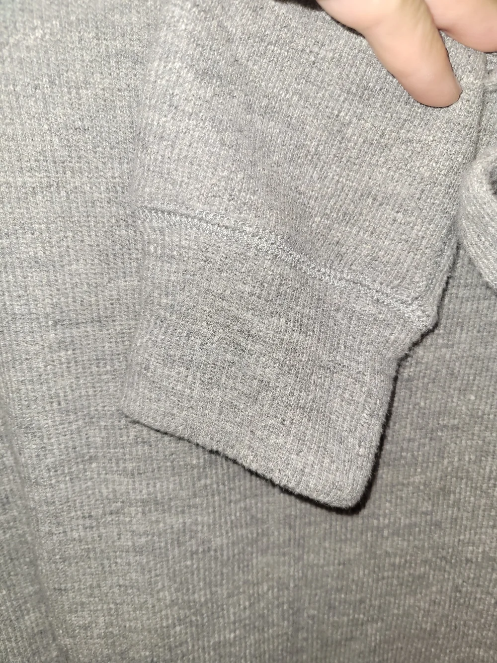 RRL Ralph Lauren Waffle Grey Thermal Long Sleeve Large Black Label